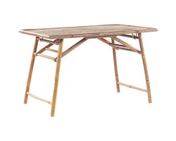 MOLISE - Tuintafel - Lichtbruin - 69 x 120 cm - Bamboehout