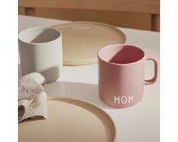 MOM| koffiemok van porselein met handvat | campingbeker als cadeau voor mama | kerst- en nieuwjaarscollectie cadeautjes voor mama | 250 ml koffiemok, asroos