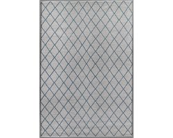 MOMO Rugs - Stockholm 110 Vloerkleed - 160x230 cm - Rechthoekig - Laagpolig, Structuur Tapijt - Landelijk, Modern, Scandinavisch - Beige, Blauw