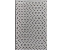 MOMO Rugs - Stockholm 190 Vloerkleed - 160x230 cm - Rechthoekig - Laagpolig, Structuur Tapijt - Landelijk, Modern, Scandinavisch - Beige, Grijs