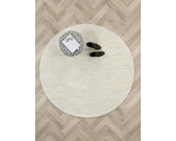 MOMO Rugs - Teppe White Naturel Vloerkleed - 200 cm - Rechthoekig - Laagpolig, Structuur Tapijt - Industrieel, Landelijk, Scandinavisch - Beige