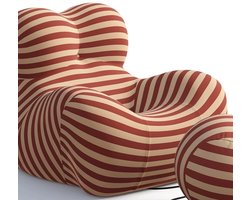 Mom's Hug Compressiebank, Comfortabele Rugleuning, Een Must-Have voor Kleine Huishoudens, Zachte Stof, Lazy Gospel, Rood en Geel