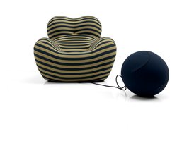 Mom's Hug Compressiebank, Comfortabele Rugleuning, Een Must-Have voor Kleine Huishoudens, Zachte Stof, Lazy Gospel, Zwart en Geel