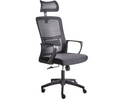 MONARCH - Bureaustoel - Zwart - Stof