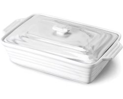 Monarchial Bordenset – Rechthoekige schaal – 2700ML – Marmer Look – Lasagne – Braadslede