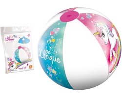 Mondo Strandbal Eenhoorn 50 Cm Roze
