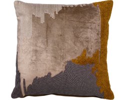 MONET | Sierkussen 45x45 cm | Pumice Stone | Beige | Hoii | met duurzame kussenvulling | Luxe woonkussen van hoogwaardige kwaliteit