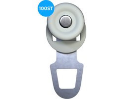 Monii Gordijn Runners - 100ST - Geschikt Voor U-Rails - Makkelijk te installeren - Geschikt voor elke ruimte - Zware & Lichte Vitrages - Gordijnrunners