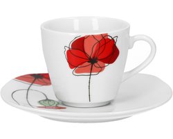 Monika espressokopje met espressoschotel