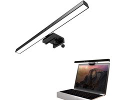 Monitorlichtstrip - LED-bureaulamp met USB-oplaadpoort - LED-schermlichtstrip - Aanraakgevoelige USB-leeslamp - Instelbare helderheid en kleurtemperatuur - Geschikt voor gebogen/platte monitoren - Zwart 44 cm