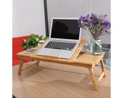 Monitorstandaard - Bedtafel - Laptoptafel - Verstelbaar - Bijzettafeltje - Inklapbaar Laptopstandaard - Bed - Bank