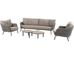 Monroe Cannes stoel bank loungeset 5 delig organic terre Taste 4SO