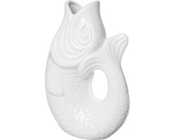 Monsieur Carafon - Vaas/Karaf Vis Wit - L - Gift Company
