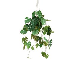 Monstera Kunst Hangplant 95cm | Hangende Kunstplant | Kunstplant voor Binnen | Neppe Hangplant