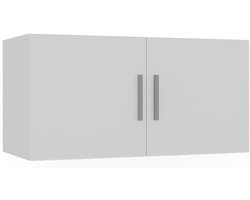 Montage module - Opzetkast Kastmodule - Opbergen en organiseren - Met 2 deuren - 80 x 40 cm - Wit
