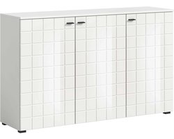 Monte ladekast wit hoogglans MDF TZ wit NB - 37x138x86cm