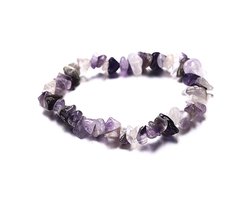 Montebello Armband Adria Am - Helende Natuursteen - Amethist - Rek
