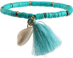 Montebello Armband Selina Green - Kralen - Schelpje - Rek