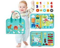 Montessori Bussy Board - Montessori Speelgoed - Educatief Speelgoed 2 Jaar - Educatief Speelgoed 3 Jaar - Ik Leer - Kinderspeelgoed