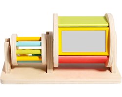Montessori kindertextiel trommel rollende trommel Montessori educatief speelgoed kleurherkenning hand-oog coördinatie vroege educatie en intelligente ontwikkeling speelgoed
