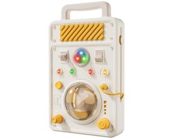 Montessori speelbord voor peuters - Elektronisch licht- en activiteitenbord met knoppen, schakelaars, ventilator en draaiknoppen | Sensorisch leerzaam reisspeelgoed en cadeau voor jongens/meisjes van 1-3 jaar