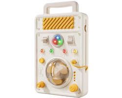 Montessori speelbord voor peuters - Elektronisch licht- en activiteitenbord met knoppen, schakelaars, ventilator en draaiknoppen | Sensorisch leerzaam reisspeelgoed en cadeau voor jongens/meisjes van 1-3 jaar