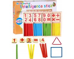 Montessori Speelgoed - Educatief speelgoed - Reken Speelgoed - Rekenspeelgoed - Leren Tellen - Rekenpuzzel - Reken Puzzel