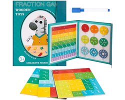 Montessori Speelgoed - Kinderen Magnetische Rekenen Leren - Kinderspeelgoed - Educatief Speelgoed - Edcutatieve Spellen - Breuken Leren - Speelgoed - Leerzame Spellen - Educatief Speelgoed 4 tot 6 jaar - Leer Tellen - Kerst - Kerst Cadeautjes