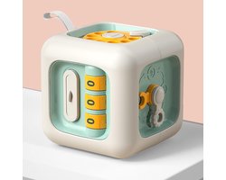 Montessori speelgoed voor kinderen, drukke kubus speelgoed voor kinderen, reizen sensorische speelgoed voor peuters 1-3 leren fijne motoriek, 1e verjaardag Gifts jongens meisjes 18 maanden + (groen)