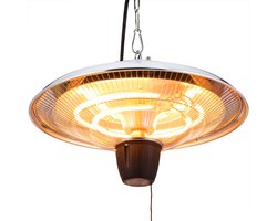 Monzana Infrarood lamp - 1500W IP24 Indoor Outdoor - Zilver