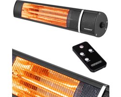 Monzana Infraroodstraler 2000W - 3 Standen/Afstandsbediening – Zwart