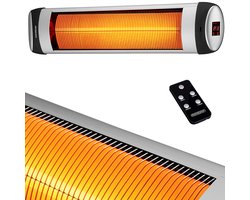 Monzana Infraroodstraler 2500W - 3 Verwarmingsniveaus - Zilver