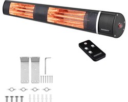 Monzana Infraroodstraler 3000W - 3 Standen/Afstandsbediening - Zwart