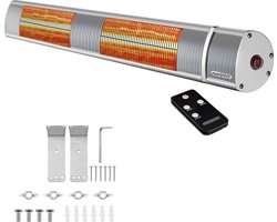 Monzana Infraroodstraler 3000W - Incl. Afstandsbediening - Zilver