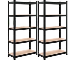 Monzana Opbergrek - Set van 2 875 kg 180x90x40 cm - Zwart