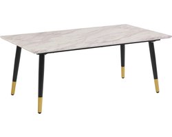 Monza|Salontafel Marmer Zwart Goud