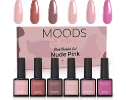 Moods Gellac BIAB - Builder in a Bottle – BIAB Nagel Builder Gel - Nude Pink - HEMA & TPO Free