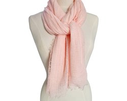 Mooie dunne dames sjaal Roze- Langwerpige sjaal- Youhomy accessoires Shawl- Omslagdoek-scarf - sjaal - viscose| Zomer sjaal vakantie| Strand| Bikini Wrap