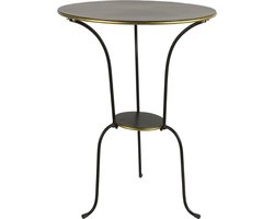 Mooie unieke stijlvolle zwart Columbine tafel rond 50 x 50 x 67,5 cm