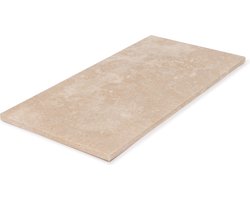 MOOISA - Dienblad L - Travertine 20x40cm - rond marmer dienblad - vierkant marmer dienblad - decoratie schaal - tapasplank - serveerplank