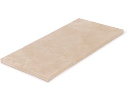 MOOISA - Dienblad M - Travertine 15x30cm - rond marmer dienblad - vierkant marmer dienblad - decoratie schaal - tapasplank - serveerplank