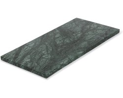 MOOISA - Marmer - dienblad rechthoek M - groen marmer - 15x30cm - rond marmer dienblad - vierkant marmer dienblad - decoratie schaal - tapasplank - serveerplank