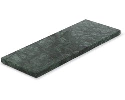 MOOISA - Marmer - dienblad rechthoek S - groen marmer - 10x25cm - rond marmer dienblad - vierkant marmer dienblad - decoratie schaal - tapasplank - serveerplank