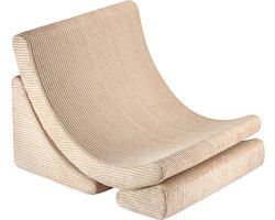 Moon chair corduroy stof Brown sugar