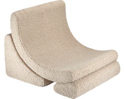 Moon chair teddy stof biscuit