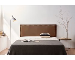 Moonia Hoofdbord - Kunstleer - Bruin - Elegant en Duurzaam - 160x55x8 cm - Gemakkelijk op te hangen