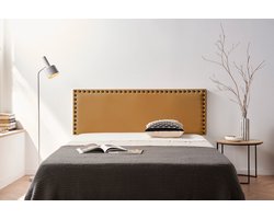 Moonia Hoofdbord - Kunstleer - Lichtbruin - Elegant en Duurzaam - 145x55x8 cm - Gemakkelijk op te Hangen