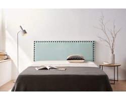 Moonia Hoofdbord - Slaapkamer Hoofdbord - Aqualine Stof - Aqua Groen - Elegant en Duurzaam - Vlekbestendig