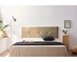 Moonia Hoofdbord - Wanddecoratie - Slaapkamer Accessoire - Goud Kunstleer - Modern en Duurzaam - Eenvoudig te Monteren