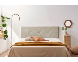 Moonia Hoofdbord - Wanddecoratie - Slaapkamer Accessoire - Tan Beige - Duurzaam en Vlekbestendig - Hoogwaardig Aqualine Stof
